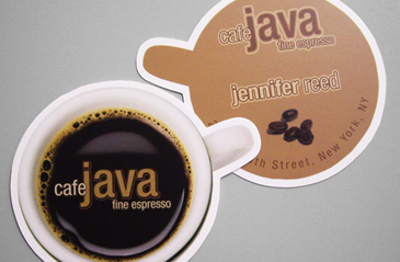 die cut business cards